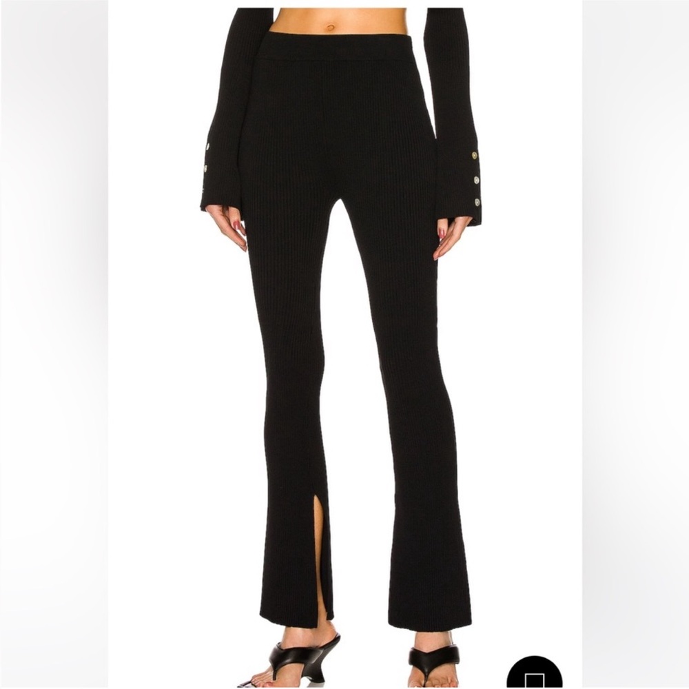 LE ORE Rimini Rib Knit Flared Pants Plus 2X - Picture 2 of 11